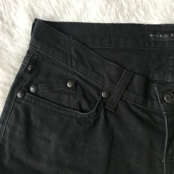 Rock & Republic Black/Dark Grey Jeans Size 27 - Picture 6 of 7